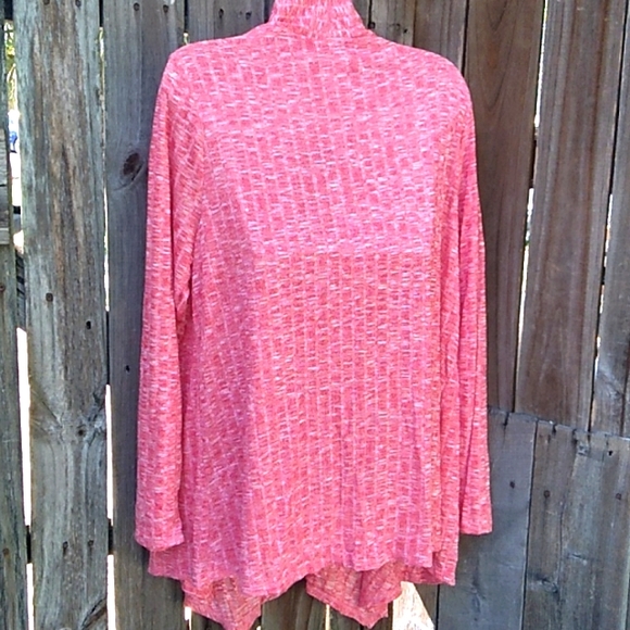 Nwt  Pink Heather Cardigan Sweater(2X) - Picture 5 of 5